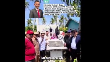 Bantah Kemendagri, Anggota DPD Azhari Cage Buktikan Pulau Panjang Milik Aceh: Ini Ada Prasastinya!
