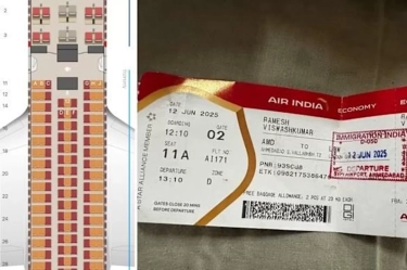 Pria ini jadi Satu-satunya Penumpang Selamat di Kecelakaan Air India, Benarkah Ini Kursi Paling Aman di Pesawat?