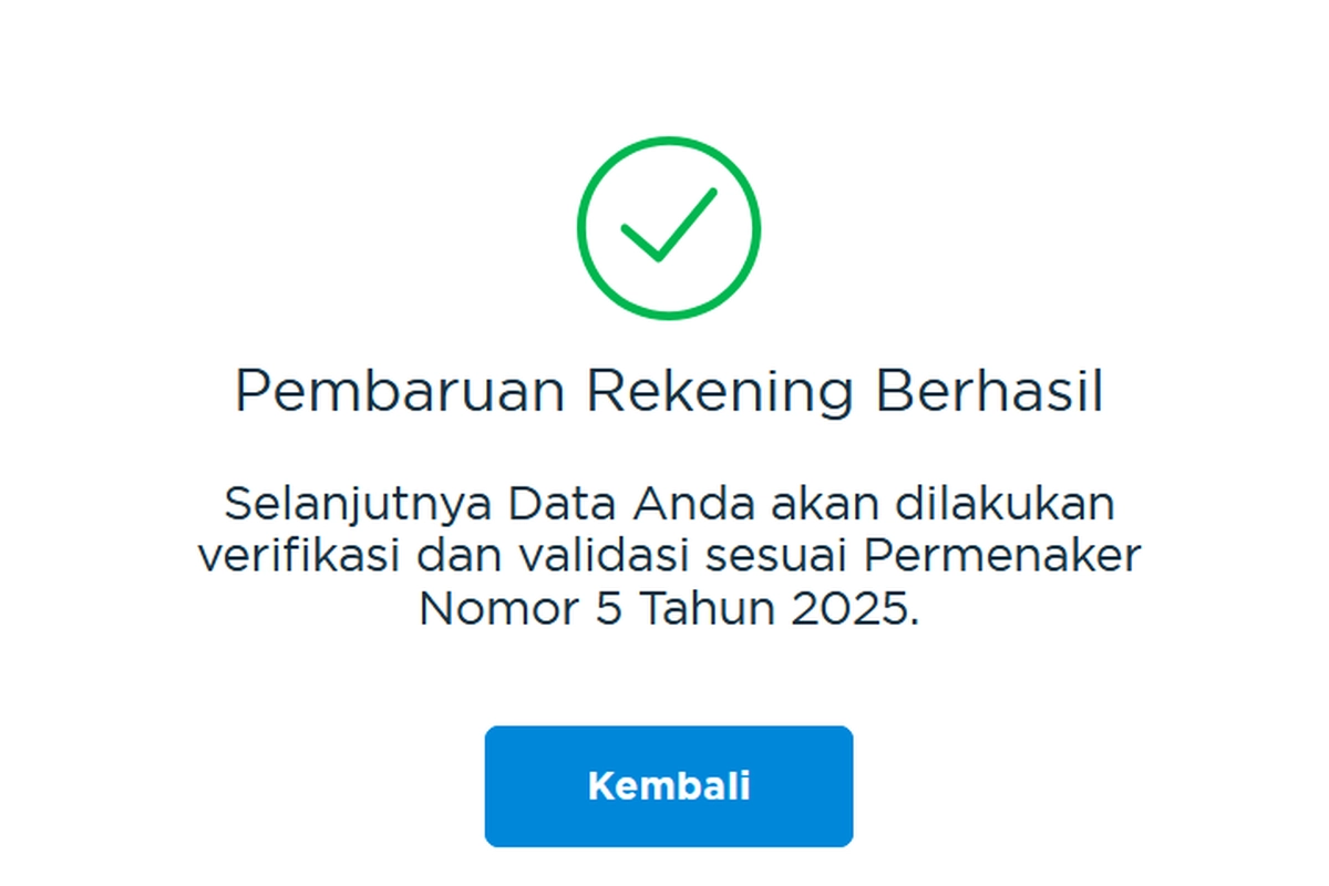 Tak Muncul Opsi Update Rekening Saat Cek BSU 2025? Ini Penjelasannya