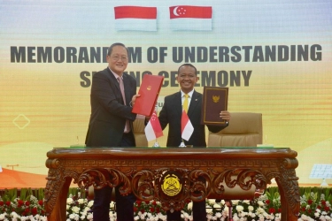 Godok Proyek Energi Bersih, RI dan Singapura Sepakati Investasi Rp 1.627 Triliun