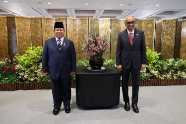 Prabowo Beri Nama Anggrek di Singapura dengan Nama Ibunya