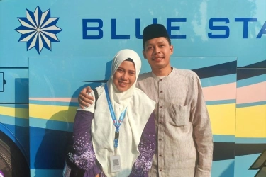 Cemasnya Ibrahim, Menanti Istri dan Anak di Tengah Ancaman Bom Saudia Airlines