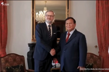 Prabowo-PM Ceko Sepakat Tingkatkan Kerja Sama Investasi dan Perdagangan