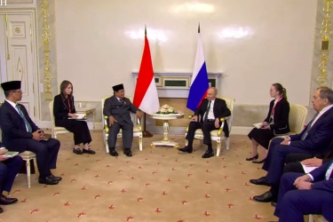 Prabowo ke Putin: Pejabat Rusia Datang Terus, Menlu Saya 3 Kali ke Rusia
