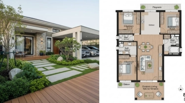 5 Desain Rumah 8x12 Meter 3 Kamar dengan Kisaran Biaya Material dan Tukang