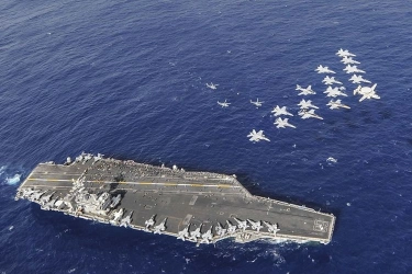 TNI AL Deteksi Posisi Kapal Induk AS USS Nimitz yang Matikan Sinyal di Perairan Indonesia