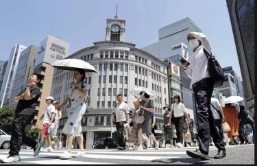 Jepang Dilanda Panas Ekstrem, Empat Orang Dilaporkan Tewas dan Ratusan Lainnya Dirawat