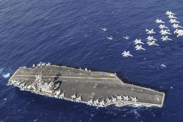 Kapal Induk USS Nimitz Matikan Sinyal Lewati RI Saat Iran Vs Israel Panas