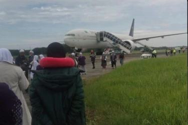 Saudia Airlines Diancam Bom Lagi, Pesawat Mendarat Darurat di Bandara Kualanmu