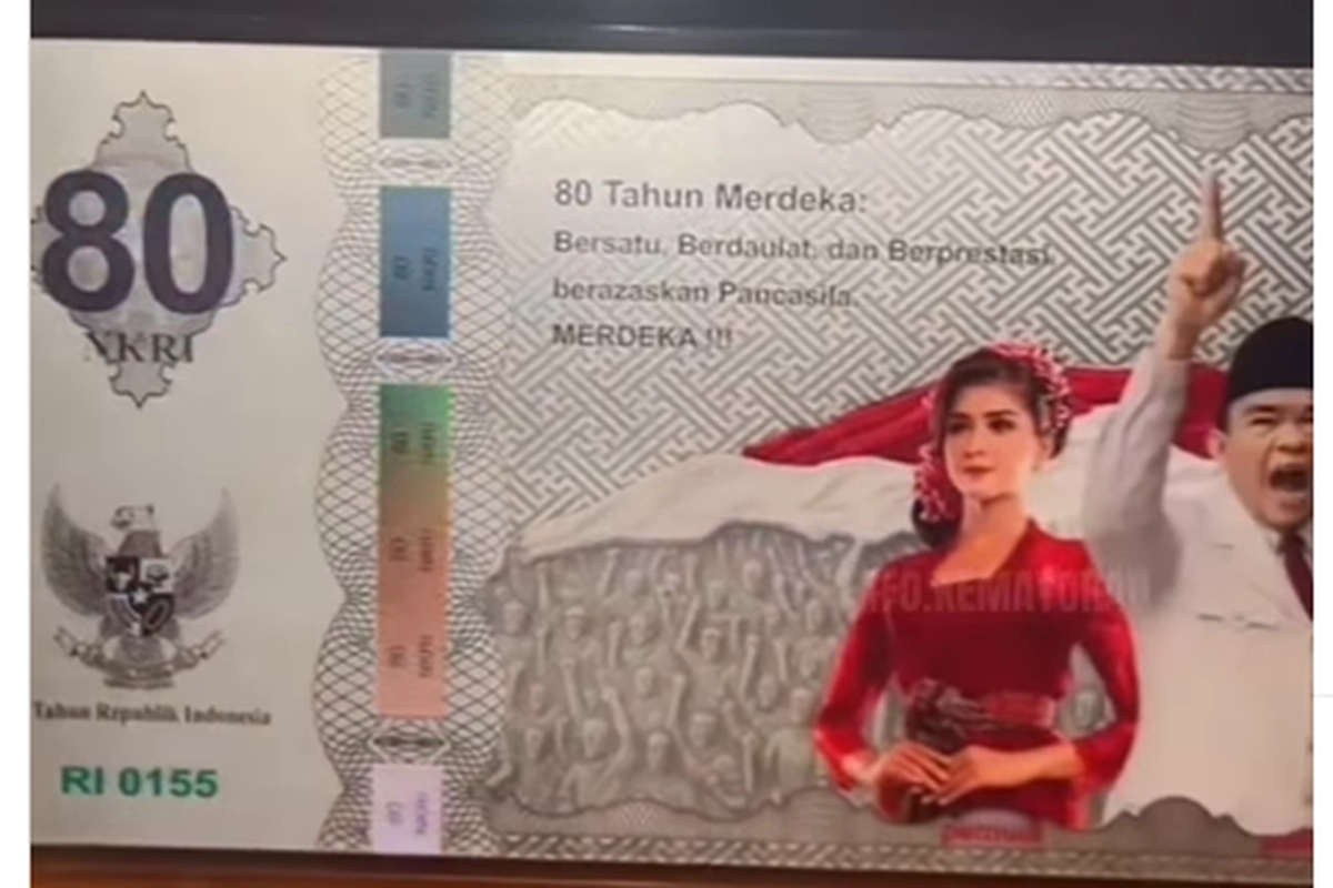 Viral Uang Rupiah Edisi 80 Tahun Kemerdekaan RI, Benarkah Diterbitkan BI?