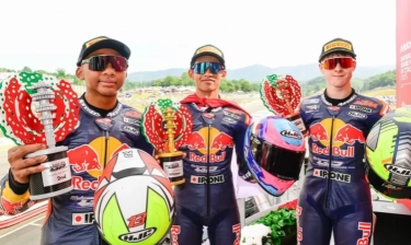 Istimewa! Pembalap Asal Gunung Kidul Veda Ega Pratama Back to Back Juara di Sirkuit Mugello