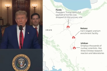 Terlibat Langsung dalam Perang Israel-Iran, Amerika Serikat Serang Tiga Lokasi Nuklir Iran