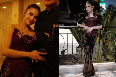 Glamor dan Elegan, Intip Detail Look Mahalini di Ngunduh Mantu Al Ghazali dan Alyssa