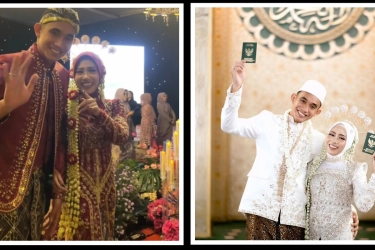 Rizky Ridho dan Sendy Aulia Menikah, Pakai Busana Tradisional Jawa Bernuansa Islami