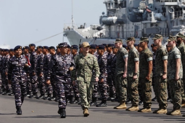 Perkuat Keamanan Kemaritiman, TNI AL Kerahkan 3 Kapal Perang Latihan Bersama US Navy dan US Marine 