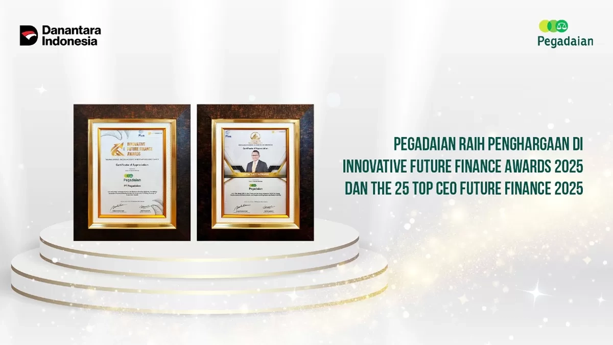 Pegadaian Raih Innovative Future Finance Awards hingga Top 25 CEO Future Finance 2025