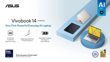 ASUS Vivobook 14 A1407CA: Laptop AI Terjangkau dengan Intel Core Ultra