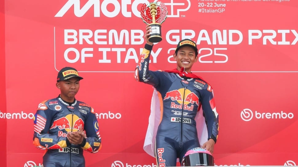 Gilang Juragan 99 Beri Apresiasi Rp 100 Juta Buat Pembalap Veda Ega