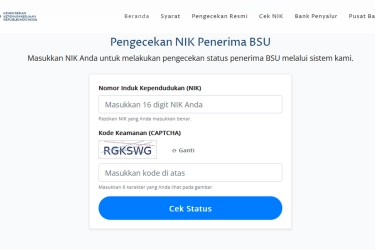 Cara Cek NIK Penerima BSU 2025, Klik bsu.kemnaker.go.id