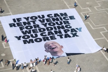 Pesta Pernikahan Jeff Bezos di Venesia Diprotes Greenpeace