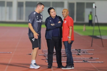 Kunjungi TC, Erick Thohir Beri Semangat kepada Timnas U23 Indonesia