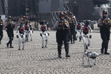 Robot Humanoid hingga Robot K9 Bakal Ramaikan HUT Ke-79 Bhayangkara di Monas