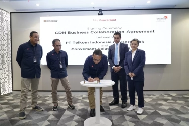 Kolaborasi Telkom dan Conversant Hadirkan Solusi Distribusi Konten Digital Cepat dan Aman