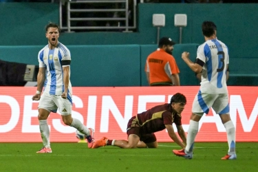 Hasil Argentina Vs Venezuela 1-0: Tanpa Messi, Albiceleste Perkasa di Uji Coba