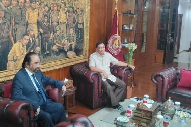 Sambut Surya Paloh di Kemenhan, Sjafrie: Ini Pertama Kali Ketua Umum Partai Datang ke Sini