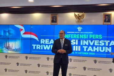 Realisasi Investasi Tembus Rp 491,4 di Kuartal III-2025