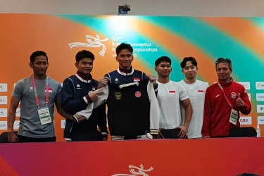 Abiyu Rafi Paling Menonjol, Atlet Indonesia Petik Pengalaman Berharga Usai Debut di Kejuaraan Dunia Senam Artistik 2025