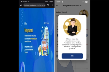 Transaksi Online Sempat Ngadat, Antam Pastikan Website dan Aplikasi Beroperasi Normal