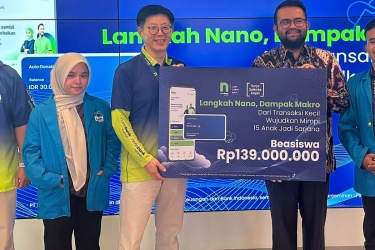 Nanobank Syariah Salurkan Donasi Pendidikan Pakai Fitur 