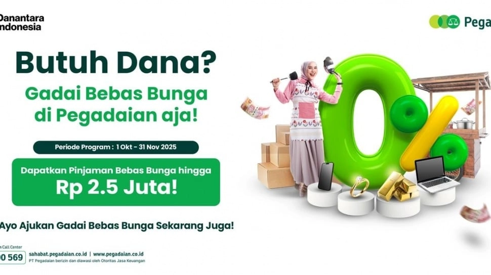 Pegadaian Kembali Hadirkan Program Gadai Bebas Bunga