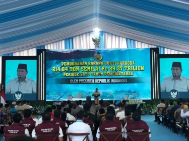 Setahun Pemerintahan Presiden Prabowo, Polri Sita 214,84 Ton Barang Bukti Senilai Rp 29,37 Triliun