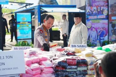 Aksi Prabowo Turun Langsung Musnahkan Barbuk Narkoba Bikin Bandar Ketar-ketir