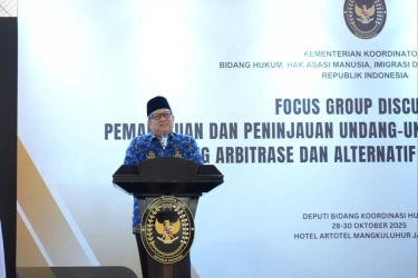 Pemerintah Dorong Revisi UU 30/99 tentang Arbitrase untuk Perkuat Kepastian Hukum dan Daya Saing Investasi