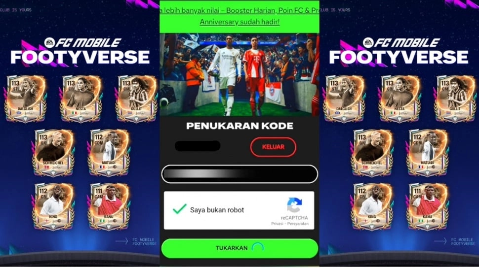 23 Kode Redeem FC Mobile 2 November: Dapatkan Player Pack UCL, Rank Up Point, dan XP Trainer