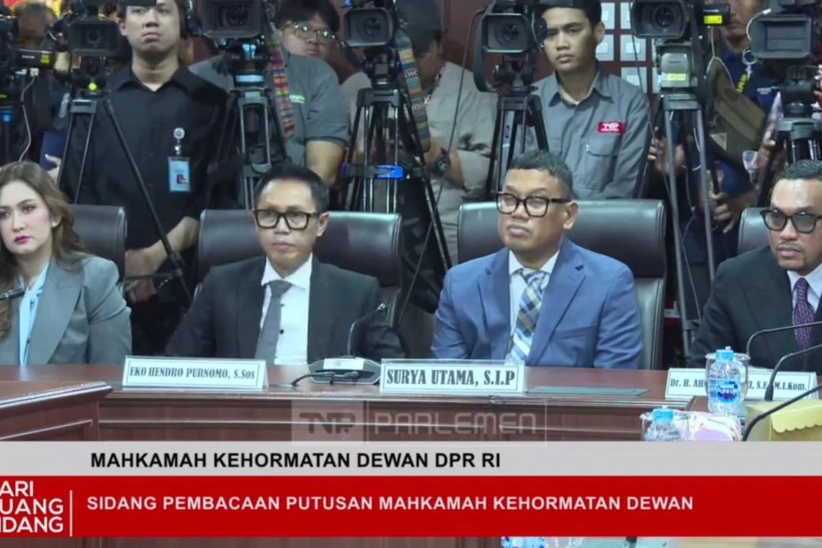 Sahroni, Eko Patrio, dan Nafa Urbach Diputus Bersalah, Adies Kadir-Uya Kuya Tidak