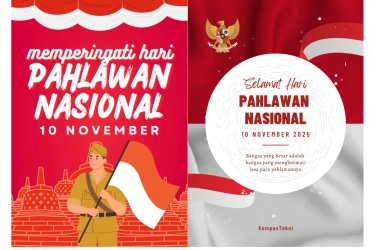 25 Link Poster Hari Pahlawan 10 November Tinggal Edit dan Pakai
