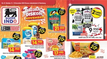 Promo Superindo Hari Ini 13 November 2025: Katalog Baru dan Diskon Weekday
