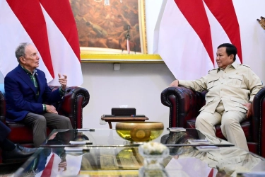 Prabowo Terima Michael Bloomberg, Bahas Penguatan SDM, Kesehatan, hingga Konservasi Laut