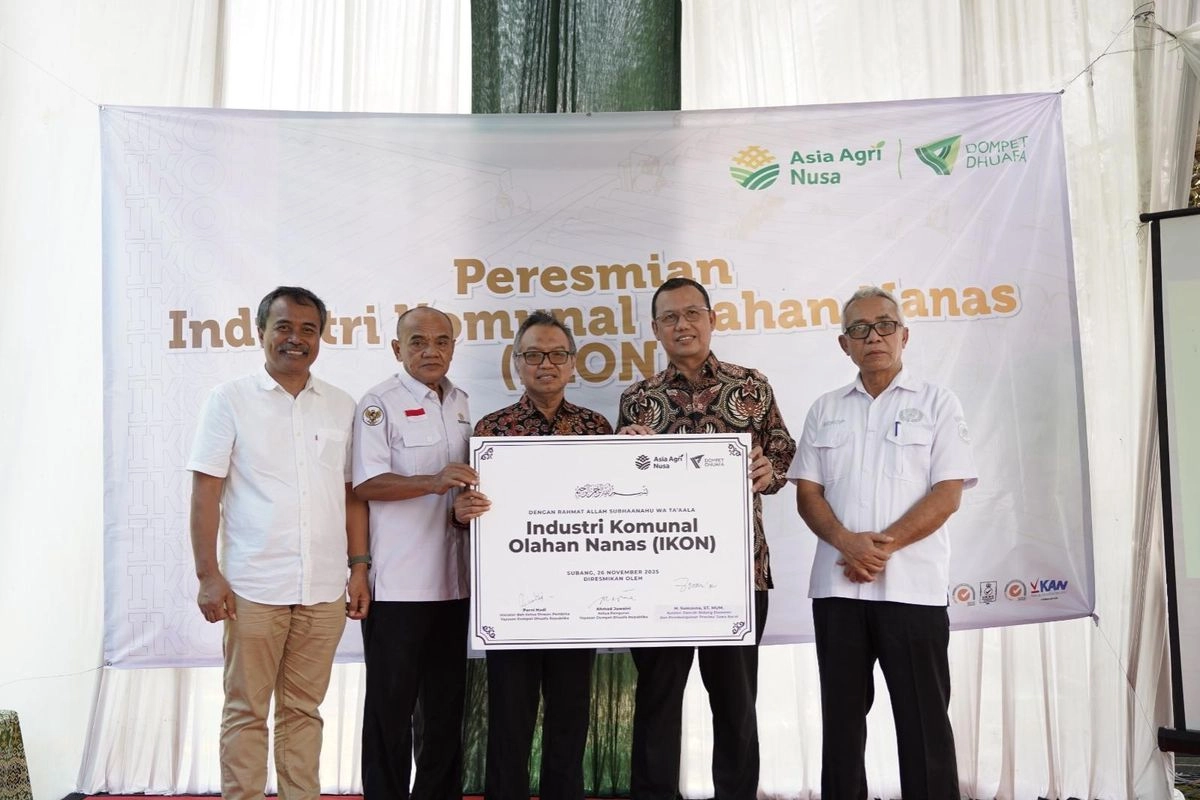Resmikan Industri Komunal Nanas di Subang, Dompet Dhuafa Alihkan Petani dari Pemasok Jadi Pemilik