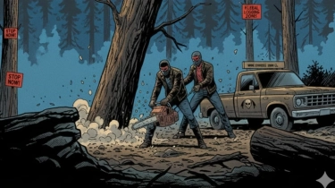 Tes Kejelian Mata: Temukan 3 Perbedaan di Foto Batang Pohon Hasil Penebangan Hutan Ini