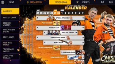 39 Kode Redeem FF 4 Desember 2025: Sikat Arrival Animation Natal dan Skin SG2