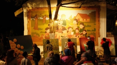 Unik! Rumah Warga Sepanjang 350 Meter Jadi Galeri Kartun Terpanjang di Indonesia