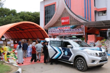 Gerak Cepat, Jasa Raharja Salurkan Ratusan Paket Bantuan ke Titik Pengungsian Lubuk Minturun