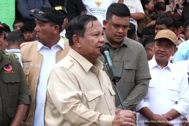 Prabowo Usai Cek Bencana Sumatera: Keadaan Terkendali, Kondisi Pengungsi Baik