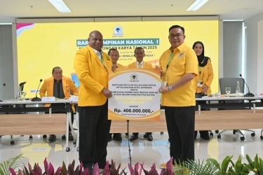 Golkar Papua Sumbang Rp 406 Juta untuk Korban Banjir Aceh