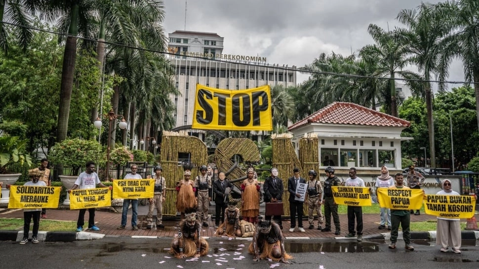 Papua Bukan Ruang Kosong: Aksi Damai Desak Tinjau Proyek Tebu Merauke